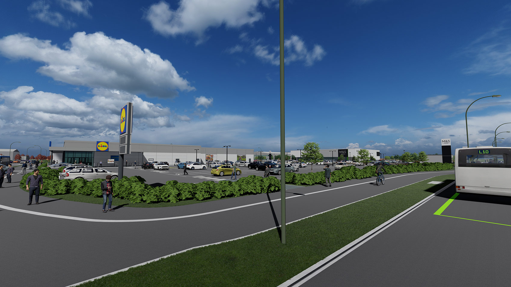 3D visual of proposed Lidl